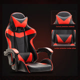 Gaming Chair with Footrest and Lumbar Support