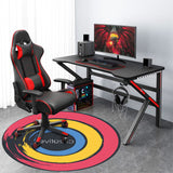 Colorful Pattern Round Gaming Chair Mat