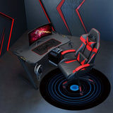 Blue Halo Pattern Gaming Chair Mat