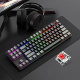 Gray Black LED Backlit Gaming Keyboard