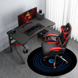 Blue Halo Pattern Gaming Chair Mat