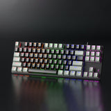 Gray Black LED Backlit Gaming Keyboard